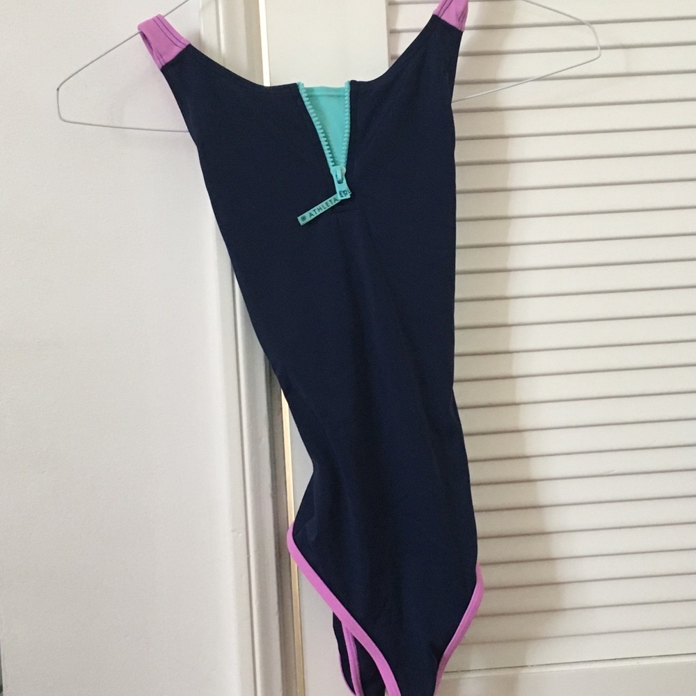 Athleta one piece swim suit, multi color, small